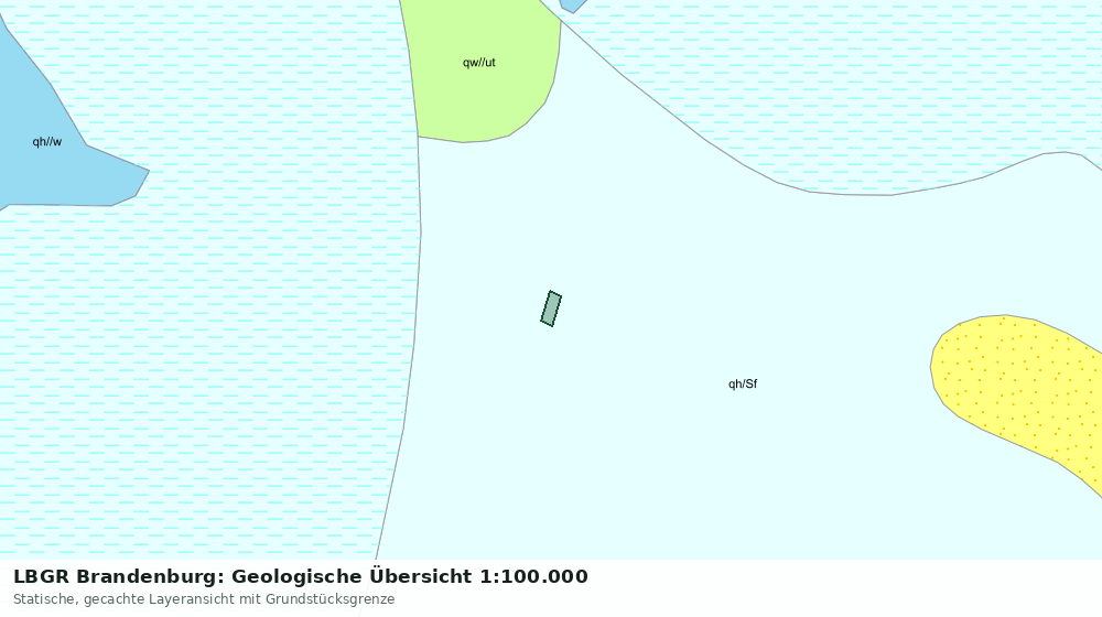 Statische Kartenansicht: LBGR Brandenburg: Geologische Übersicht 1:100.000