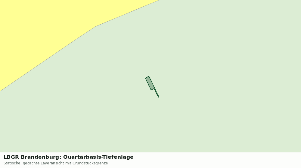 Statische Kartenansicht: LBGR Brandenburg: Quartärbasis-Tiefenlage