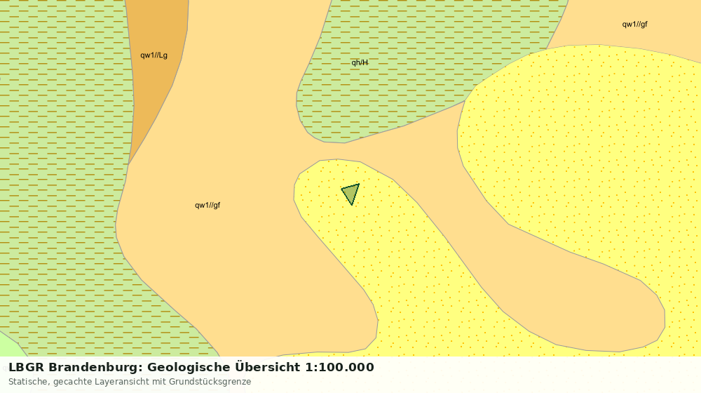 Statische Kartenansicht: LBGR Brandenburg: Geologische Übersicht 1:100.000