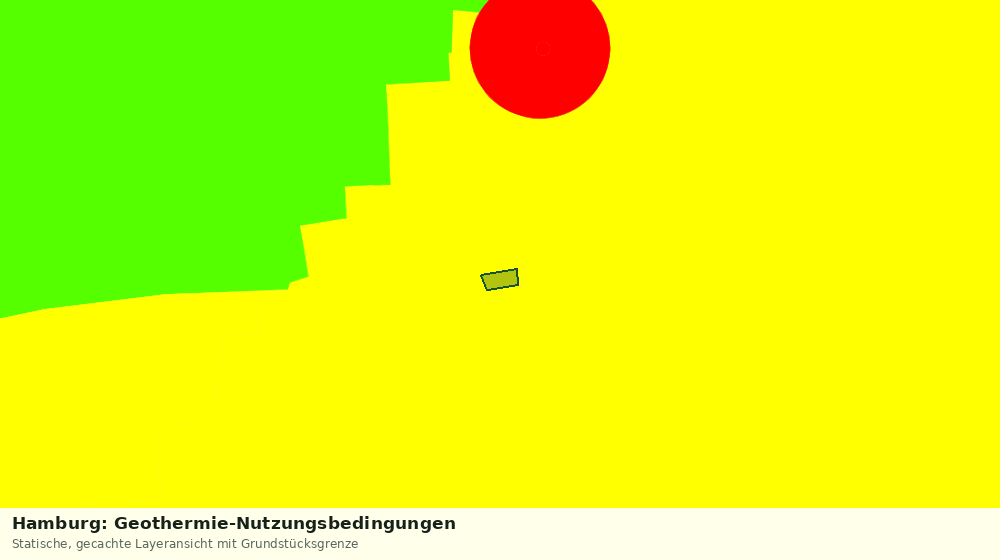 Statische Kartenansicht: Hamburg: Geothermie-Nutzungsbedingungen