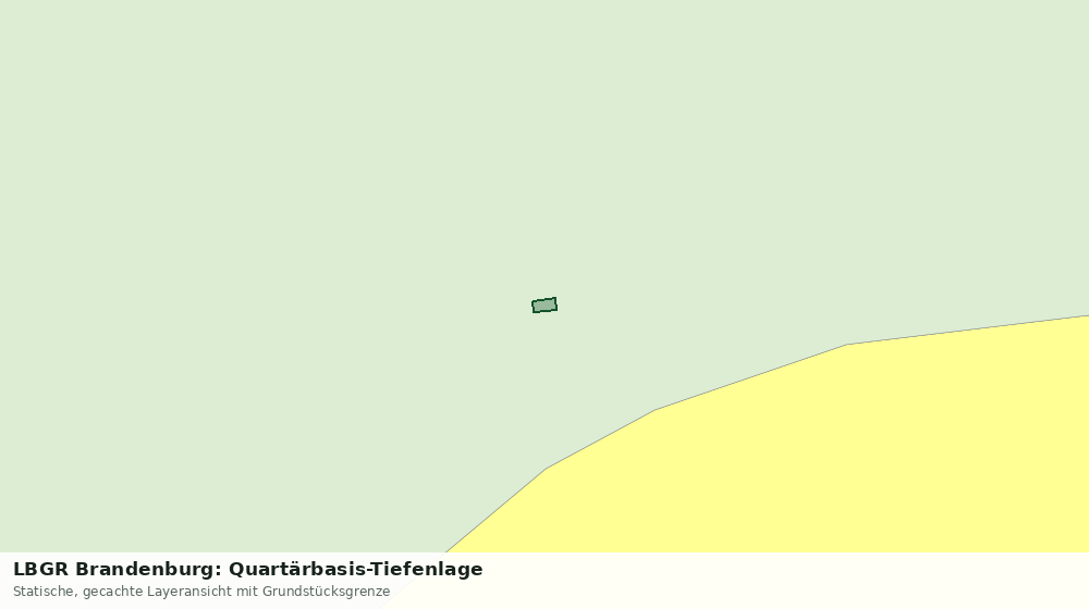 Statische Kartenansicht: LBGR Brandenburg: Quartärbasis-Tiefenlage