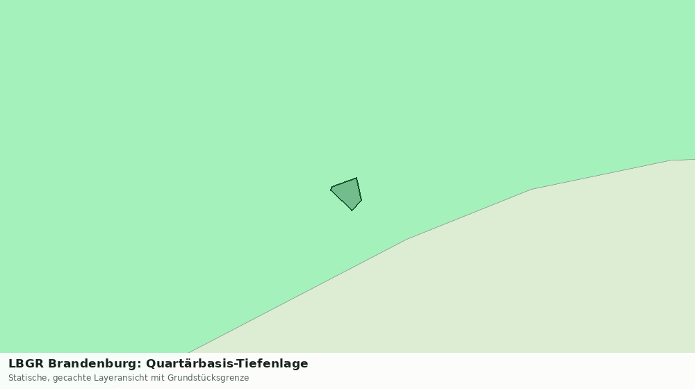 Statische Kartenansicht: LBGR Brandenburg: Quartärbasis-Tiefenlage