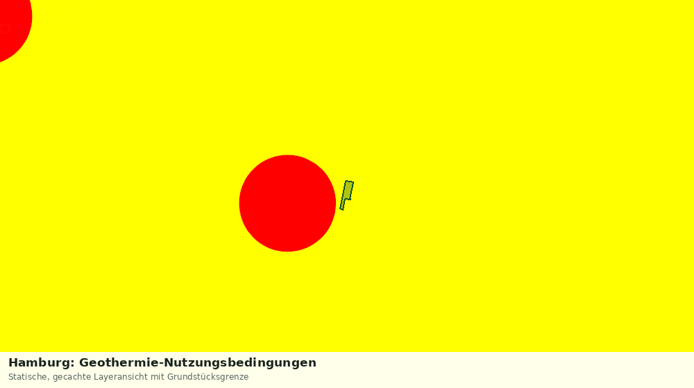 Statische Kartenansicht: Hamburg: Geothermie-Nutzungsbedingungen
