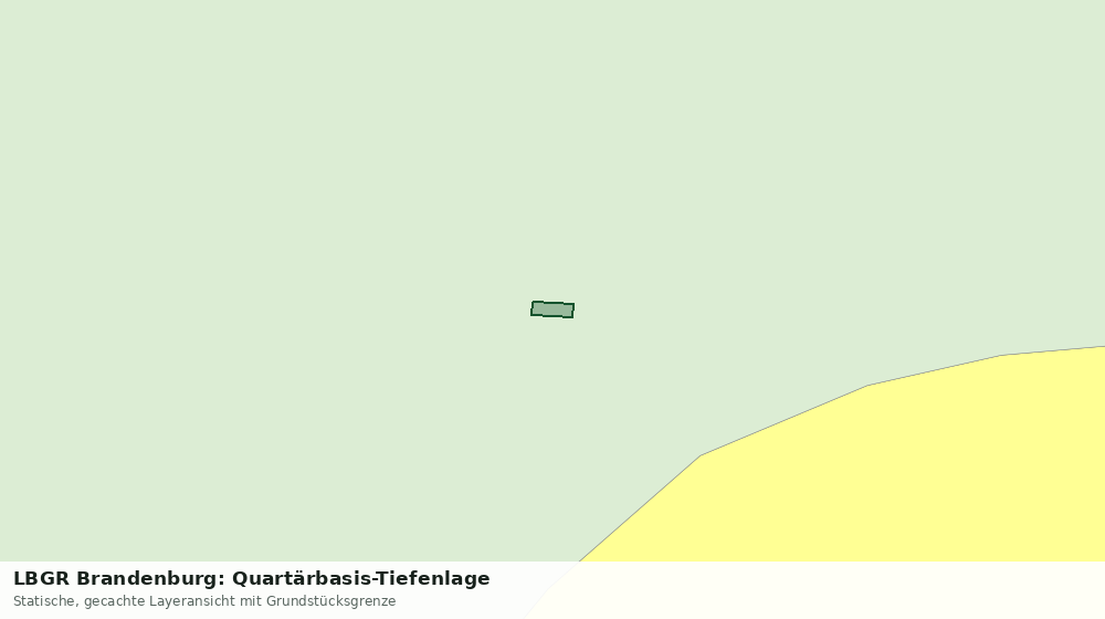 Statische Kartenansicht: LBGR Brandenburg: Quartärbasis-Tiefenlage