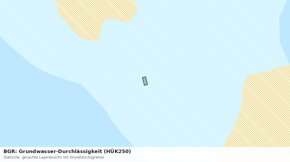Statische Kartenansicht: BGR: Grundwasser-Durchlässigkeit (HÜK250)