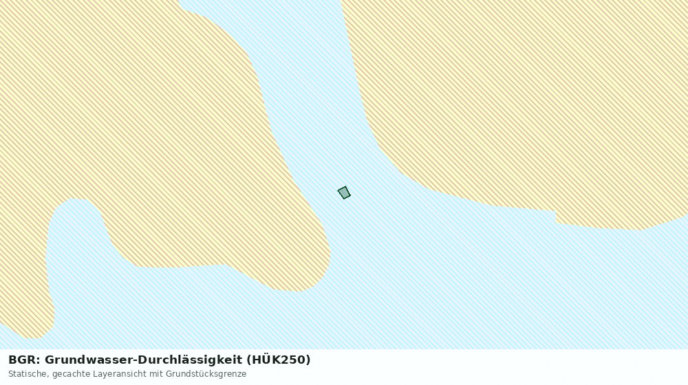Statische Kartenansicht: BGR: Grundwasser-Durchlässigkeit (HÜK250)