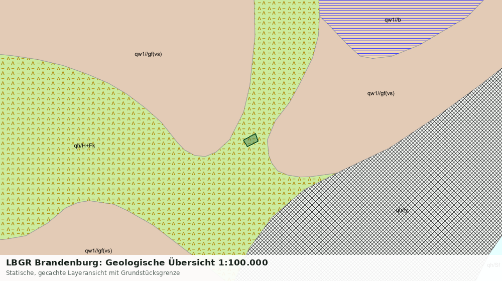 Statische Kartenansicht: LBGR Brandenburg: Geologische Übersicht 1:100.000