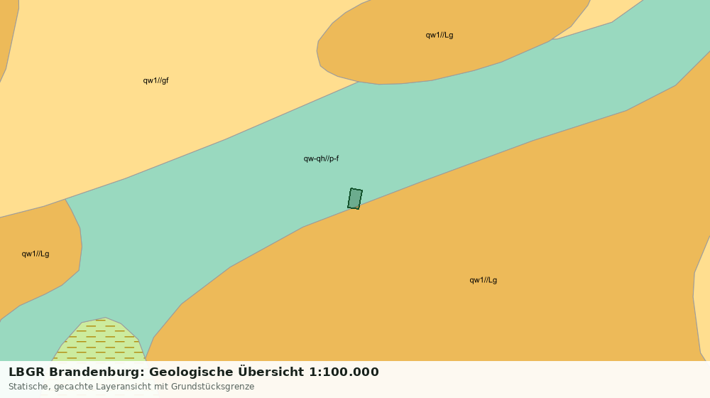 Statische Kartenansicht: LBGR Brandenburg: Geologische Übersicht 1:100.000