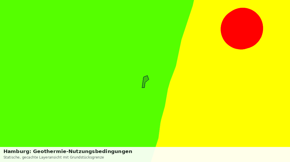 Statische Kartenansicht: Hamburg: Geothermie-Nutzungsbedingungen