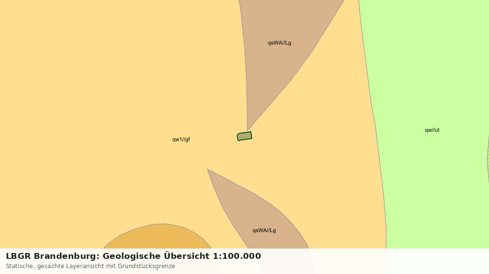 Statische Kartenansicht: LBGR Brandenburg: Geologische Übersicht 1:100.000