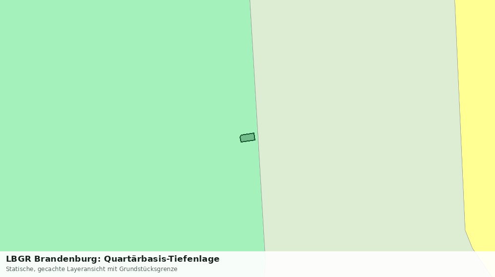 Statische Kartenansicht: LBGR Brandenburg: Quartärbasis-Tiefenlage