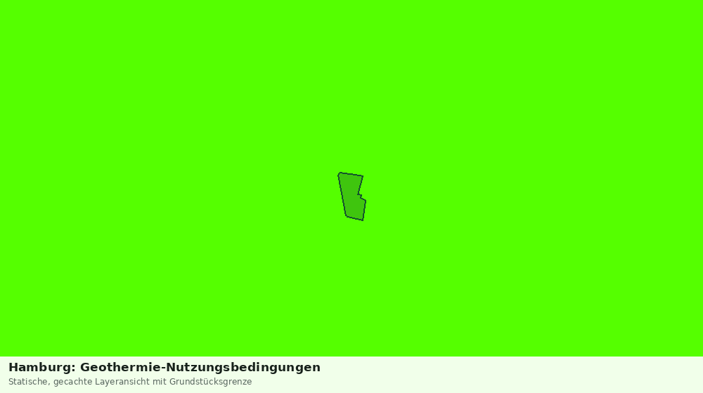 Statische Kartenansicht: Hamburg: Geothermie-Nutzungsbedingungen