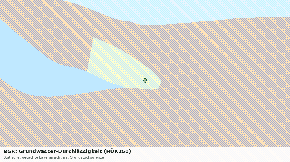 Statische Kartenansicht: BGR: Grundwasser-Durchlässigkeit (HÜK250)