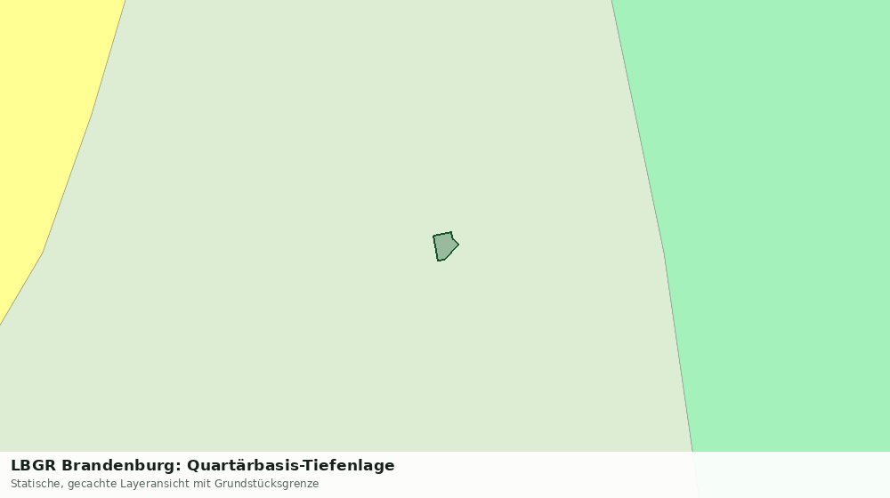Statische Kartenansicht: LBGR Brandenburg: Quartärbasis-Tiefenlage