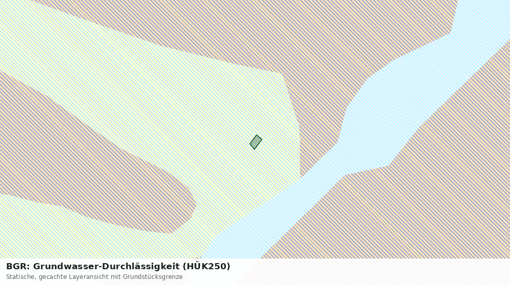 Statische Kartenansicht: BGR: Grundwasser-Durchlässigkeit (HÜK250)