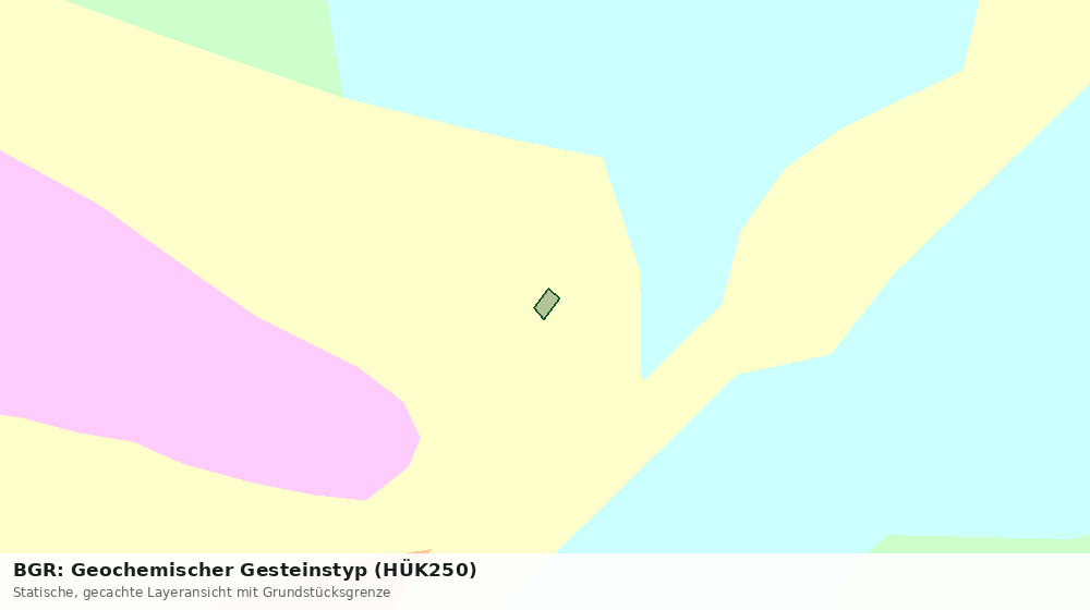 Statische Kartenansicht: BGR: Geochemischer Gesteinstyp (HÜK250)