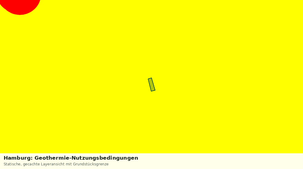 Statische Kartenansicht: Hamburg: Geothermie-Nutzungsbedingungen