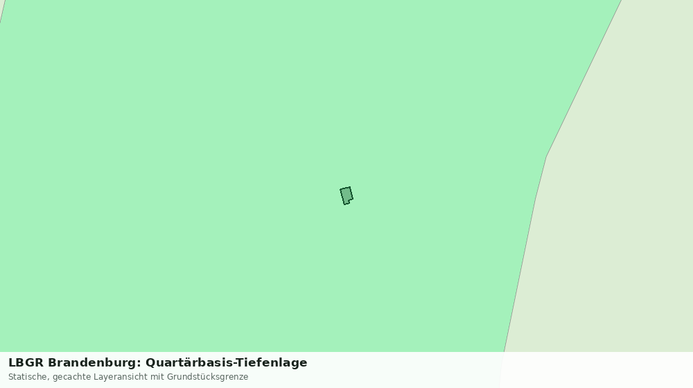 Statische Kartenansicht: LBGR Brandenburg: Quartärbasis-Tiefenlage