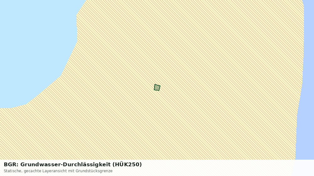 Statische Kartenansicht: BGR: Grundwasser-Durchlässigkeit (HÜK250)