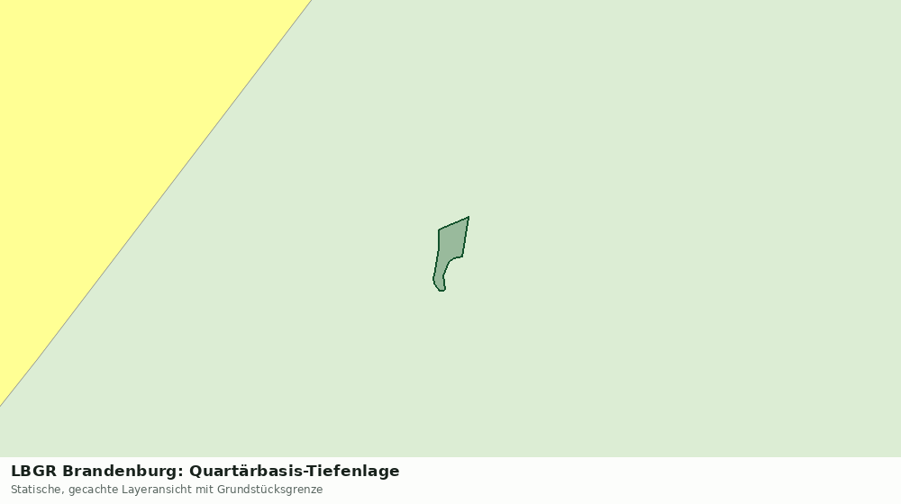 Statische Kartenansicht: LBGR Brandenburg: Quartärbasis-Tiefenlage