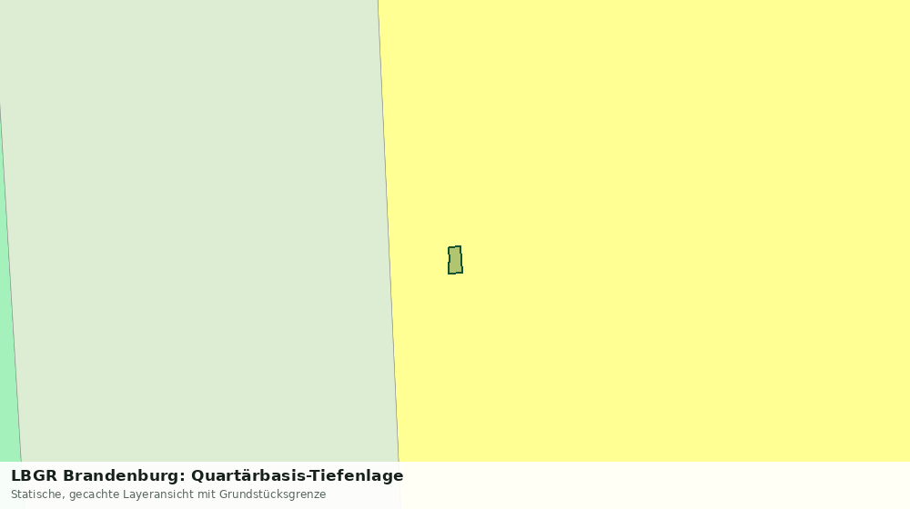 Statische Kartenansicht: LBGR Brandenburg: Quartärbasis-Tiefenlage