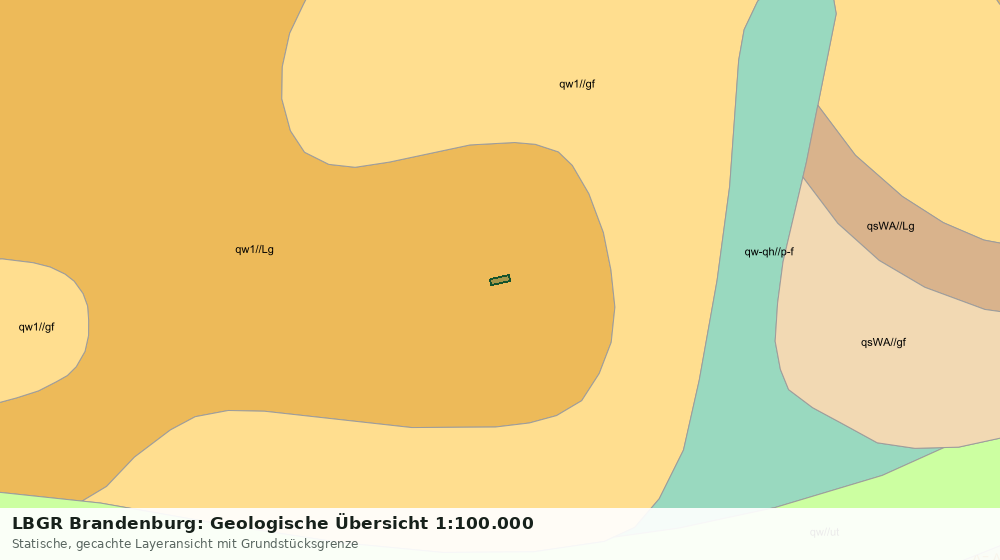 Statische Kartenansicht: LBGR Brandenburg: Geologische Übersicht 1:100.000