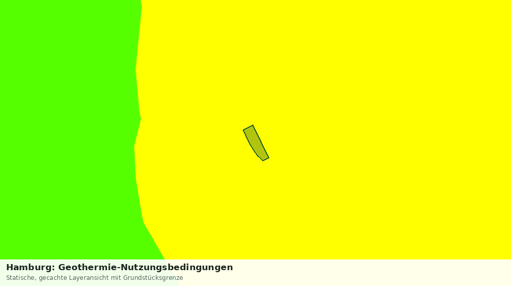 Statische Kartenansicht: Hamburg: Geothermie-Nutzungsbedingungen