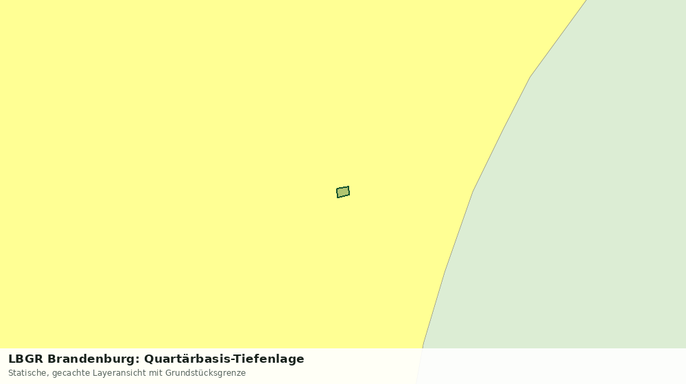 Statische Kartenansicht: LBGR Brandenburg: Quartärbasis-Tiefenlage