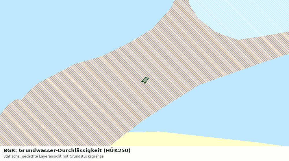 Statische Kartenansicht: BGR: Grundwasser-Durchlässigkeit (HÜK250)
