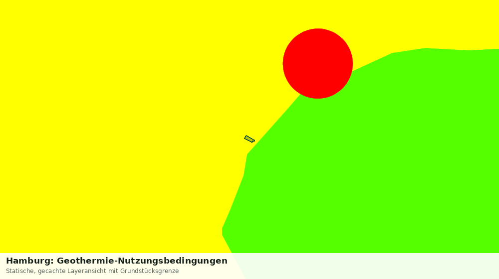 Statische Kartenansicht: Hamburg: Geothermie-Nutzungsbedingungen