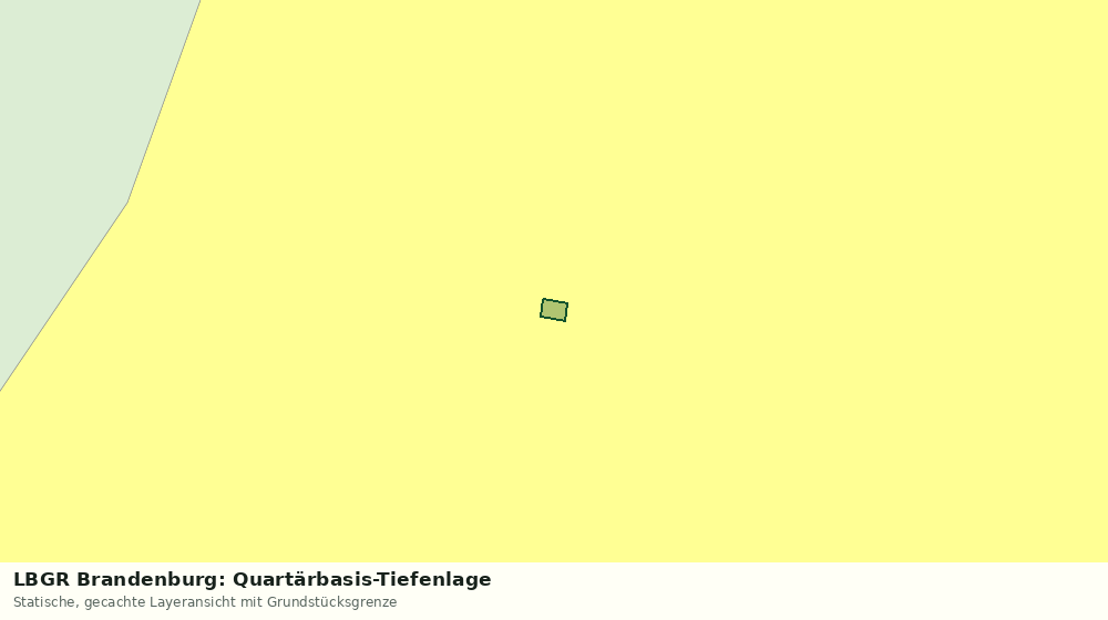Statische Kartenansicht: LBGR Brandenburg: Quartärbasis-Tiefenlage