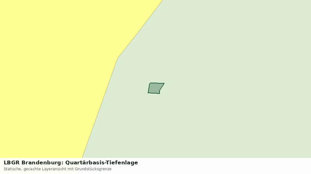 Statische Kartenansicht: LBGR Brandenburg: Quartärbasis-Tiefenlage
