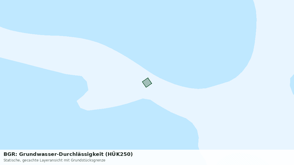 Statische Kartenansicht: BGR: Grundwasser-Durchlässigkeit (HÜK250)