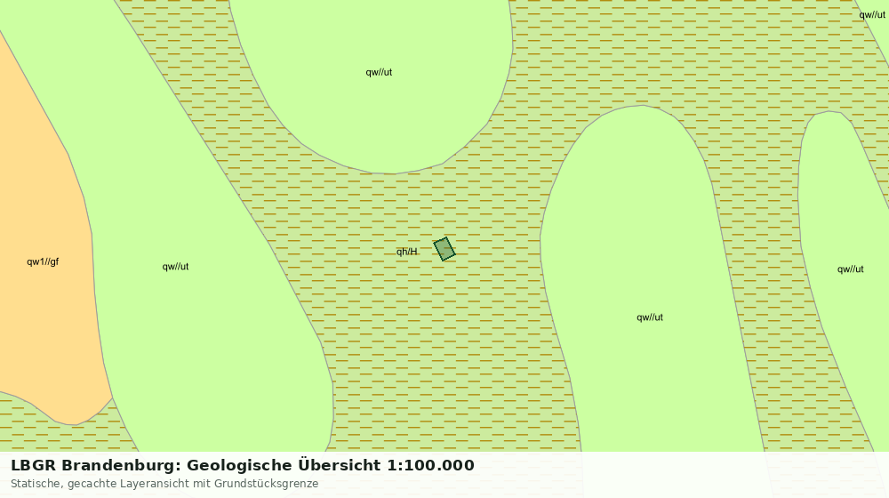 Statische Kartenansicht: LBGR Brandenburg: Geologische Übersicht 1:100.000