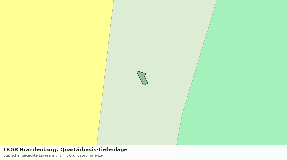 Statische Kartenansicht: LBGR Brandenburg: Quartärbasis-Tiefenlage