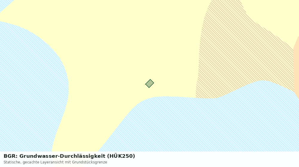 Statische Kartenansicht: BGR: Grundwasser-Durchlässigkeit (HÜK250)
