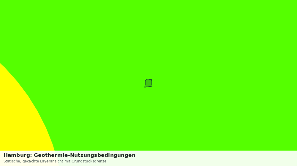 Statische Kartenansicht: Hamburg: Geothermie-Nutzungsbedingungen