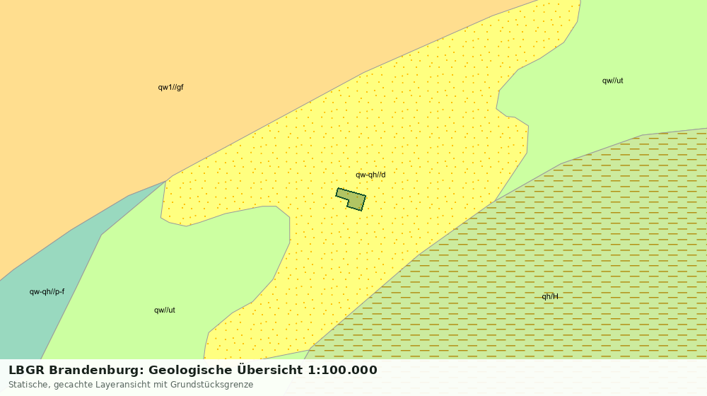 Statische Kartenansicht: LBGR Brandenburg: Geologische Übersicht 1:100.000