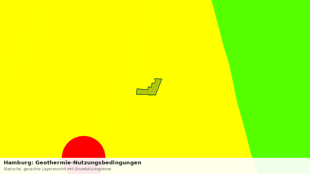 Statische Kartenansicht: Hamburg: Geothermie-Nutzungsbedingungen