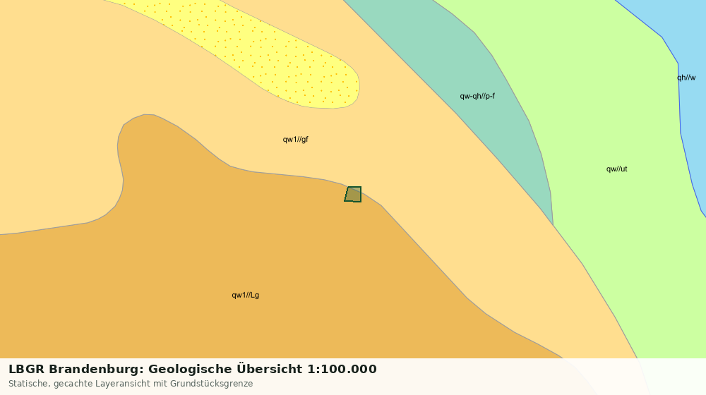 Statische Kartenansicht: LBGR Brandenburg: Geologische Übersicht 1:100.000