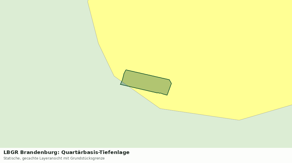 Statische Kartenansicht: LBGR Brandenburg: Quartärbasis-Tiefenlage