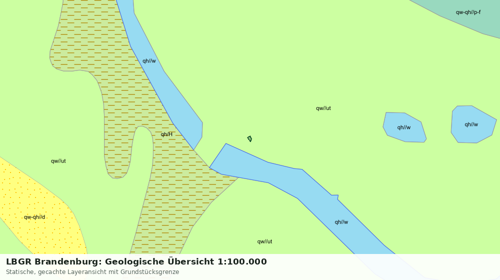 Statische Kartenansicht: LBGR Brandenburg: Geologische Übersicht 1:100.000