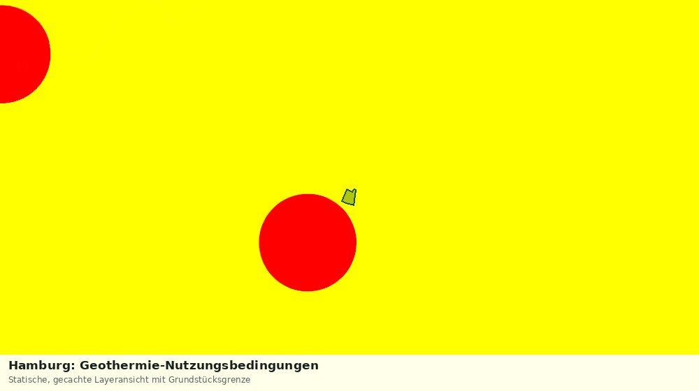Statische Kartenansicht: Hamburg: Geothermie-Nutzungsbedingungen