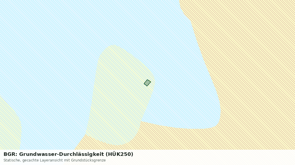 Statische Kartenansicht: BGR: Grundwasser-Durchlässigkeit (HÜK250)