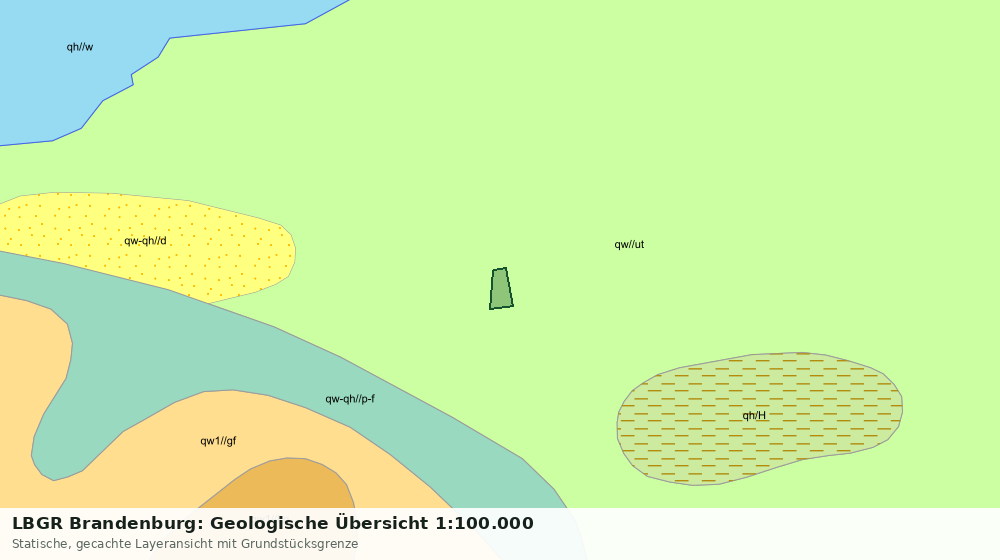 Statische Kartenansicht: LBGR Brandenburg: Geologische Übersicht 1:100.000