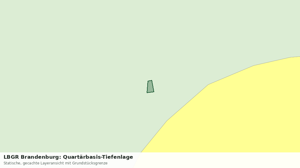Statische Kartenansicht: LBGR Brandenburg: Quartärbasis-Tiefenlage