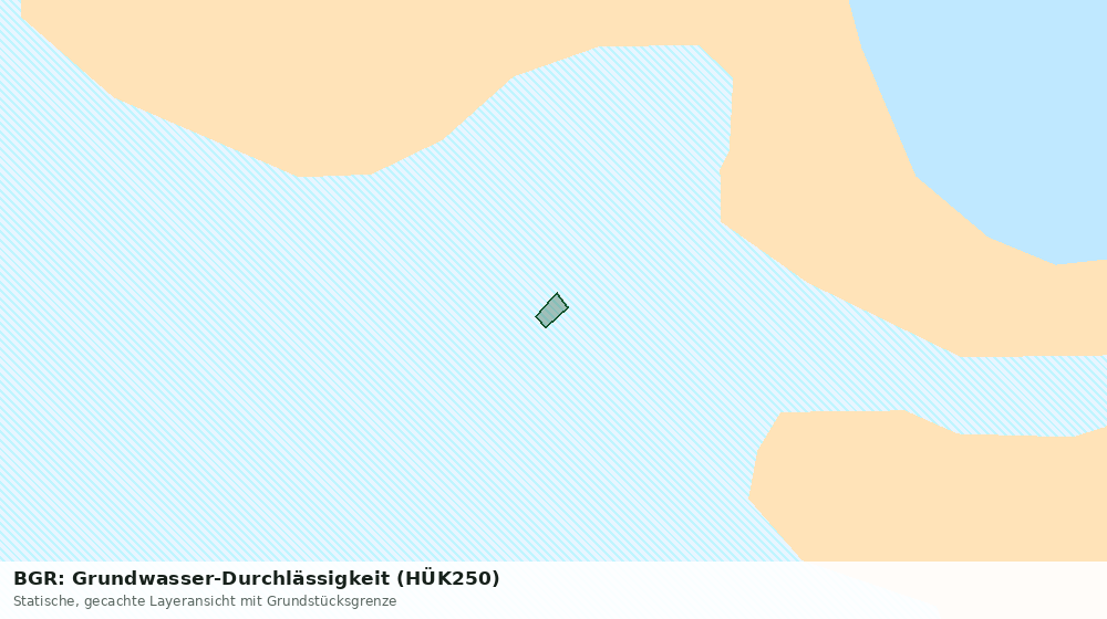 Statische Kartenansicht: BGR: Grundwasser-Durchlässigkeit (HÜK250)