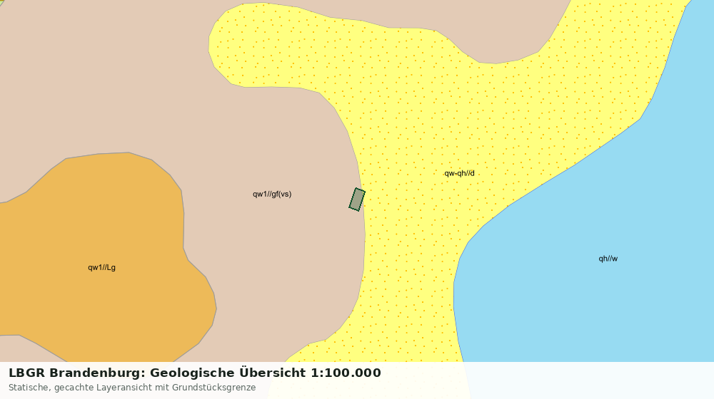 Statische Kartenansicht: LBGR Brandenburg: Geologische Übersicht 1:100.000