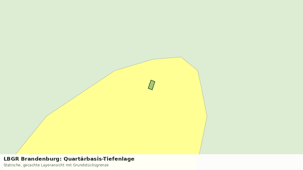Statische Kartenansicht: LBGR Brandenburg: Quartärbasis-Tiefenlage