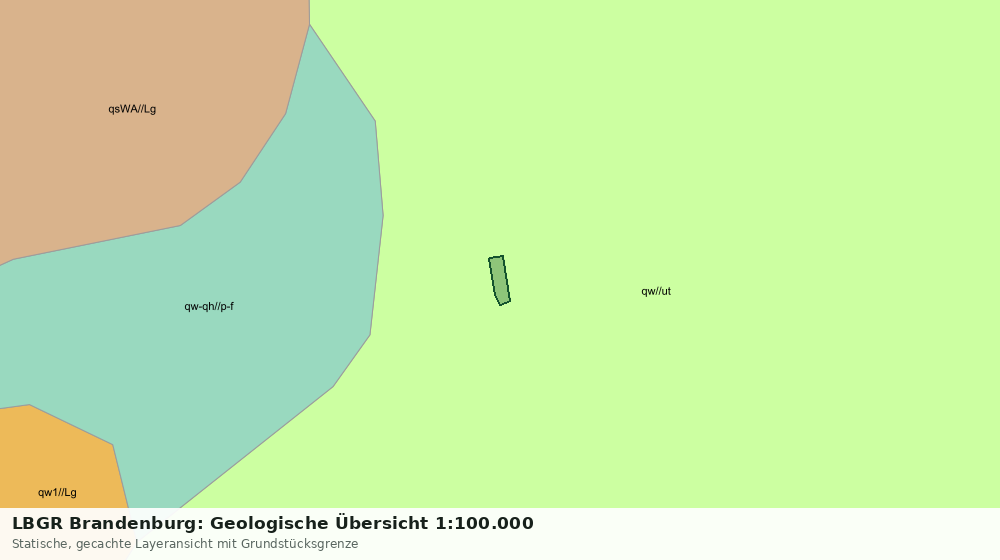 Statische Kartenansicht: LBGR Brandenburg: Geologische Übersicht 1:100.000